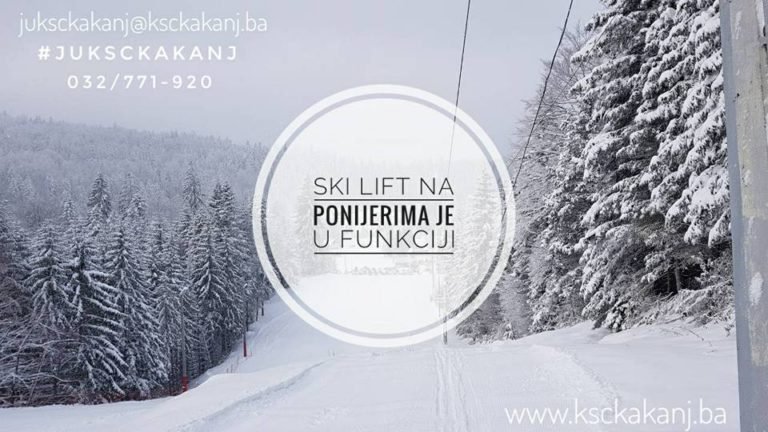 Od sutra i noćno skijanje u Ski centru Ponijeri kod Kaknja